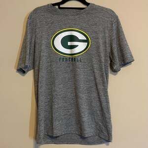Green Bay Packers NFL Team Apparel TX3 Cool Gray Heather T-Shirt Size Medium